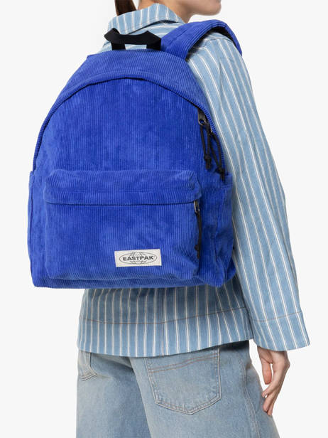 Rugzak 1 Compartiment Eastpak Blauw mono ribs A5BG4RIB ander zicht 1